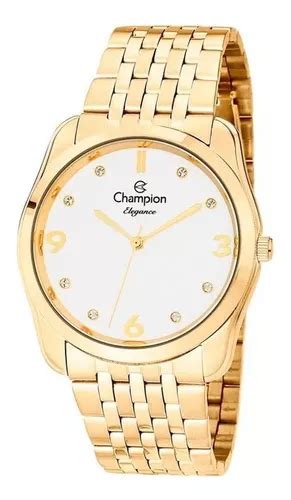 Kit De Relojes Anal Gicos Champion Cn W Para Mujer Color De Fondo Dorado Blanco Mercadolibre
