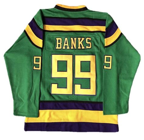 Youth Mighty Ducks Movie Ice Hockey Jersey Green – Jersey Junkiez