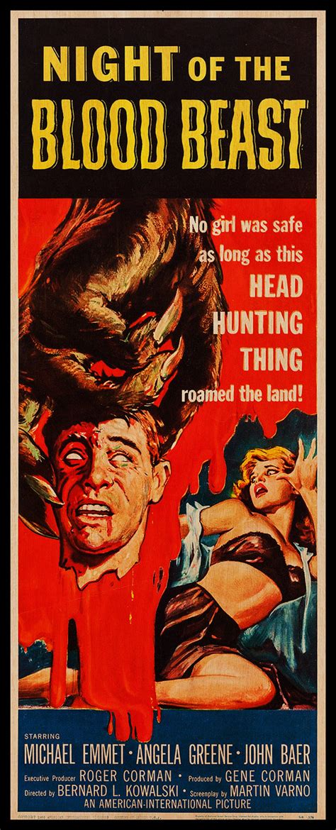 Night Of The Blood Beast High Quality Movie Wood Poster Etsy