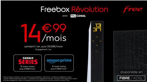 Bon Plan Internet 1499€ Loffre Freebox Revolution Pendant 1 An