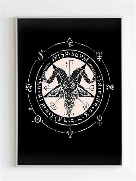 Baphomet Symbol Poster