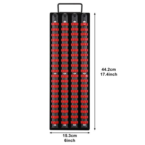 Casoman 80 Piece Portable Socket Organizer Tray For 38 Inch Socket O