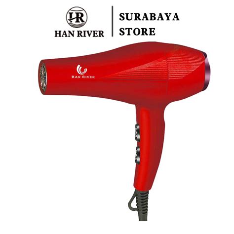 Jual Han River Hair Dryer W Cold Hot Wind Pengatur Panas Hairdryer Pengering Hrhd Bk
