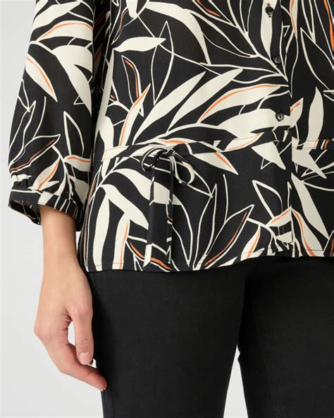 Blouse in crêpe zuivere viscose Lenzing EcoVero Tuniek Topjes