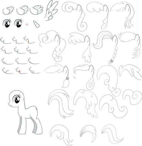 My Little Pony Drawing Template At Getdrawings Free Download