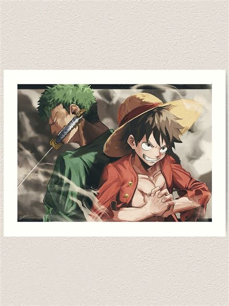 "Zoro and Luffy - One Piece" Art Print for Sale by Kurama-store | Redbubble