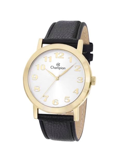 Relógio Champion Masculino CN20971B Dourado Mostrador Branco e