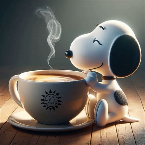 Snoopy drinking coffee in 2024 | Snoopy wallpaper, Snoopy images ...