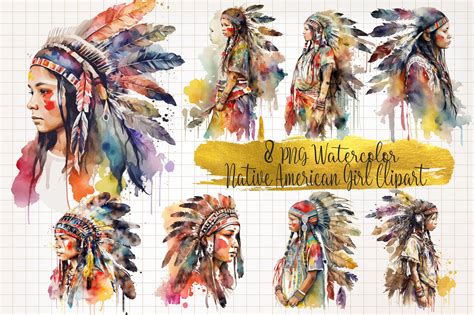 Indian Headdress Watercolor