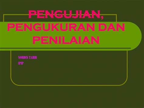 PDF PENGUJIAN PENGUKURAN DAN PENILAIAN Amaljaya Guru Wp