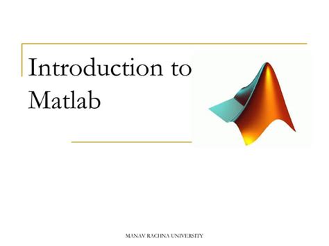 Introduction To Matlab Ppt