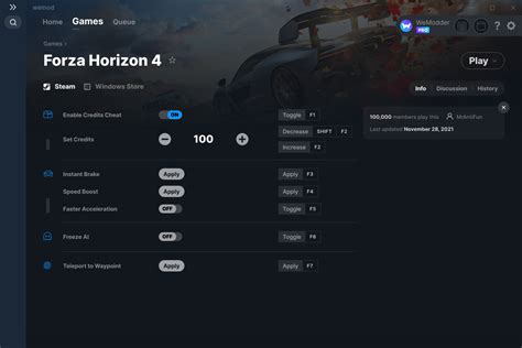 Forza Horizon 4 Cheat Engine Credits