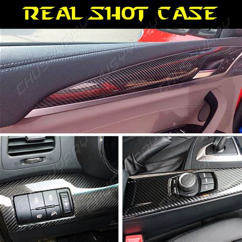 Carbon Fiber Vinyl Car Auto D Glossy Wrap Sheet Roll Film Sticker