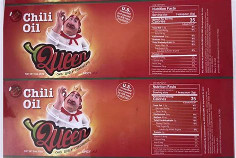 Custom Hot Sauce Labels China Sticker Print