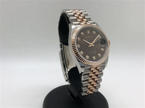 Rolex Datejust 36mm Stainless Steel And Rose Gold Jubilee Chocolate