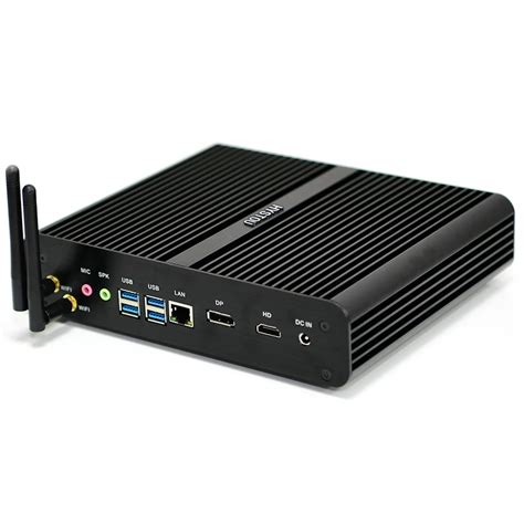 Mini Fanless PC computer Intel i7-6500U 3.1GHz 4*usb3.0+1*usb2.0+1*SD ...