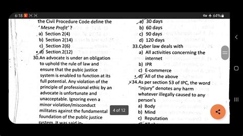 Aibe 16 Answer Key Aibe Solved Question Set D Youtube