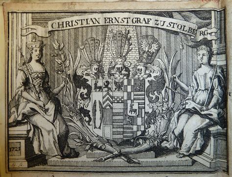 Illustrated Armorial Bookplate Of Christian Ernst Graf Zu Flickr