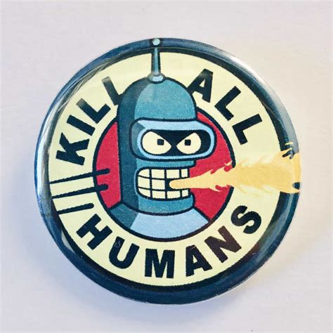 Bender Kill All Humans Magnet - Nowstalgia