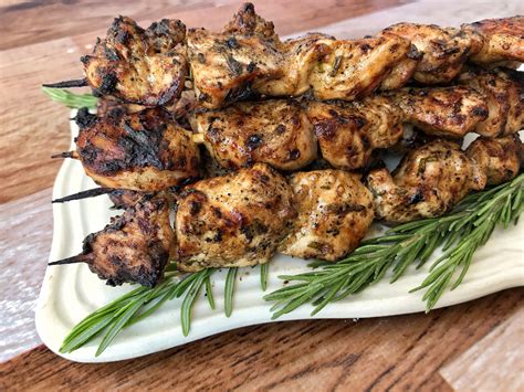 Rosemary Ranch Chicken Kabobs — Spoon And Swallow