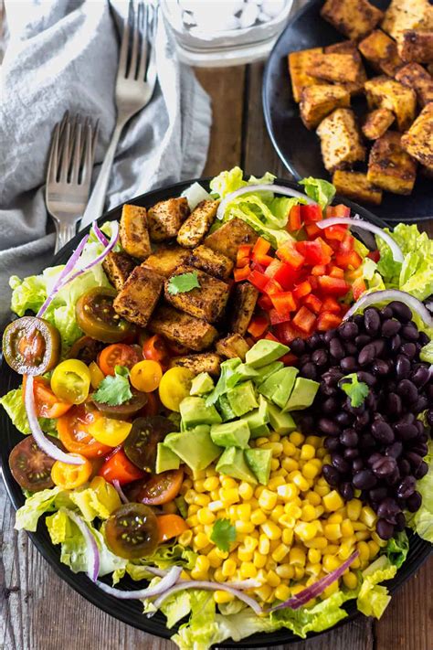 Southwestern Tofu Salad Healthier Steps