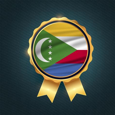 Premium Vector Free Vector Comoros Flag Badge