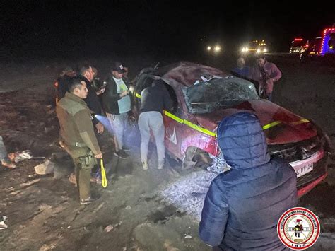 Volcamiento De Camioneta En Antofagasta Dejó Como Resultado Una Persona Lesionada Diario