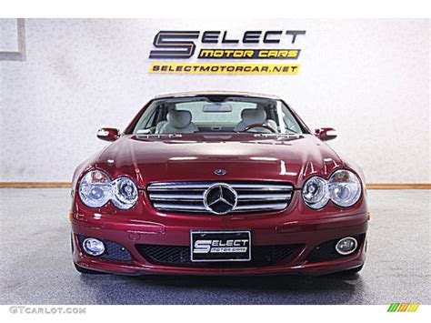 2008 Storm Red Metallic Mercedes Benz Sl 550 Roadster 72551281 Photo