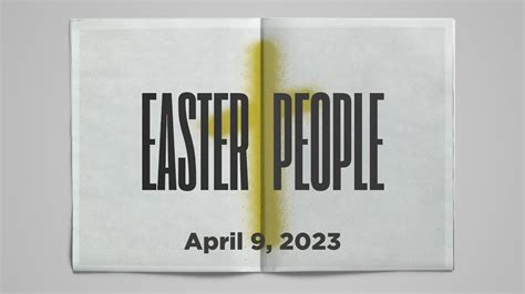 Easter Sunday April 9th 2023 Youtube