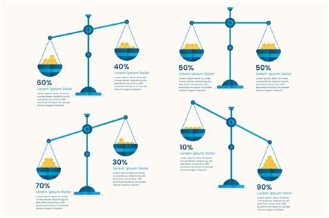 Free Vector Balance Infographics Design