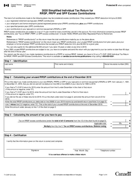 2020 2025 Form Canada T1 Ovp S E Fill Online Printable Fillable