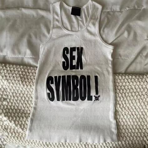SEX SYMBOL Ribbed Baby Tank Y K Bimbo Fit Size Depop