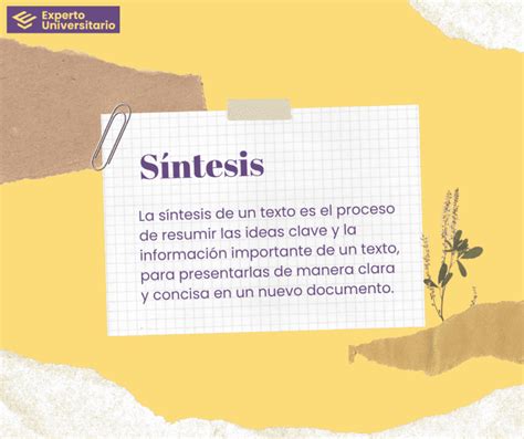 S Ntesis Qu Es Caracter Sticas Y Ejemplos