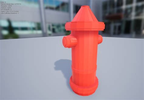 3d Model Low Poly Fire Hydrant Cgtrader