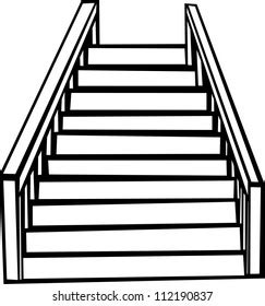 Stairs Clipart Black And White