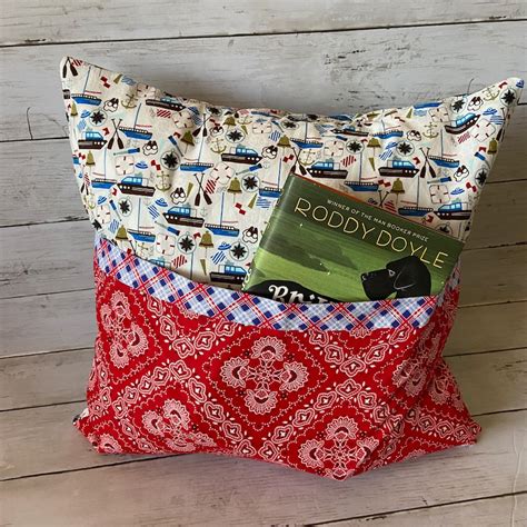 Book Pocket Pillow Etsy
