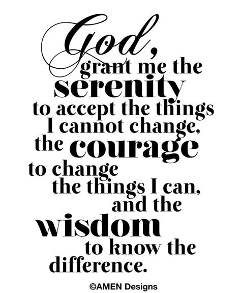 Serenity Prayer Printable Copy