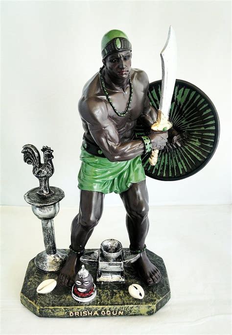 Buy 13 Inch Statue O Yoruba Santeria Guerrero Warrior Lucumi Religion