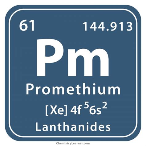 Promethium Facts Symbol Discovery Properties Uses