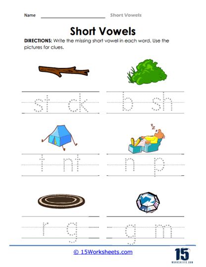 Short Vowels Quiz Worksheet Worksheets Library