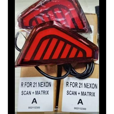 Rear Bumper LED Reflectors For Tata Nexon Model 2020 Onwards