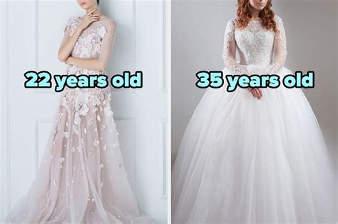 Rate These Wedding Dresses To See How Old Youll Be On Your Wedding Day