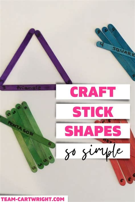 Easy DIY Preschool Shape Activities With Craft Sticks Team Cartwright