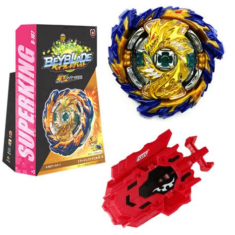 Beyblade Burst Super King B 167 Mirage Fafnir Nt 2s Booster พร้อมขวา ซ้าย Launcher Th