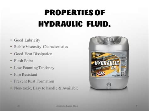 Hydraulic Fluids and Properties