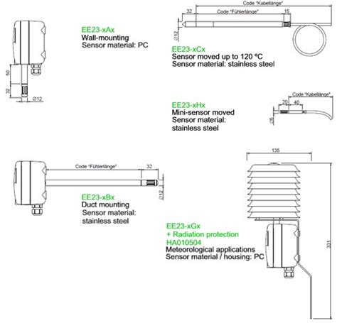 Ee 23 Temperature And Humidity Transducer