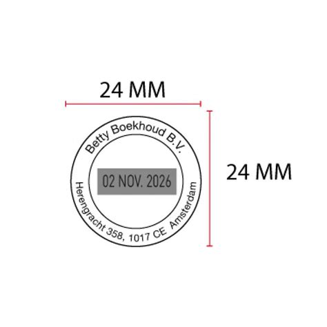 TRODAT PRINTY 46125 Timbro Autoinchiostrante Datario Data Italiana