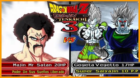 Majin Mr Satan Vs Gogeta Y Vegetto Ssj Vs En Isos Iso