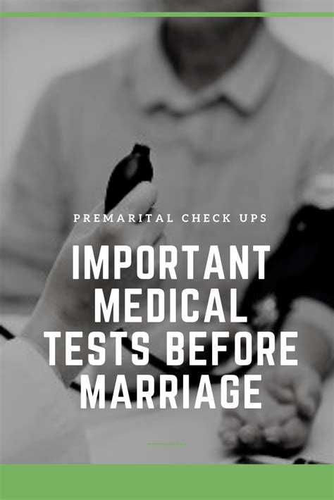 Important Medical Tests Before Marriage Premarital Check Ups In 2020