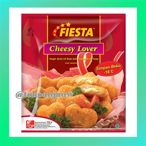 Jual Fiesta Cheesy Lover Chicken Nugget 500 Gr Naget Ayam Isi Keju